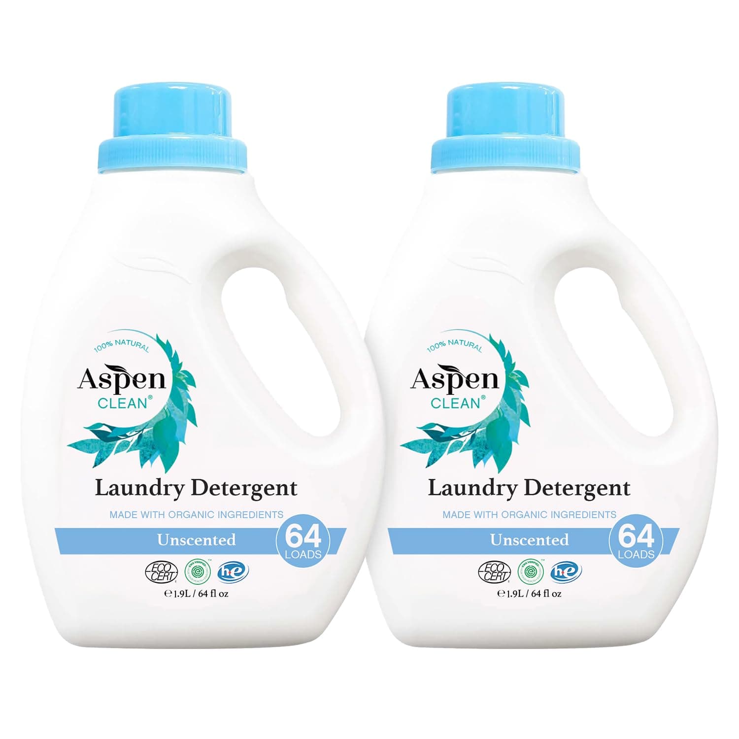 AspenClean HE Liquid Laundry Detergent, Unscented