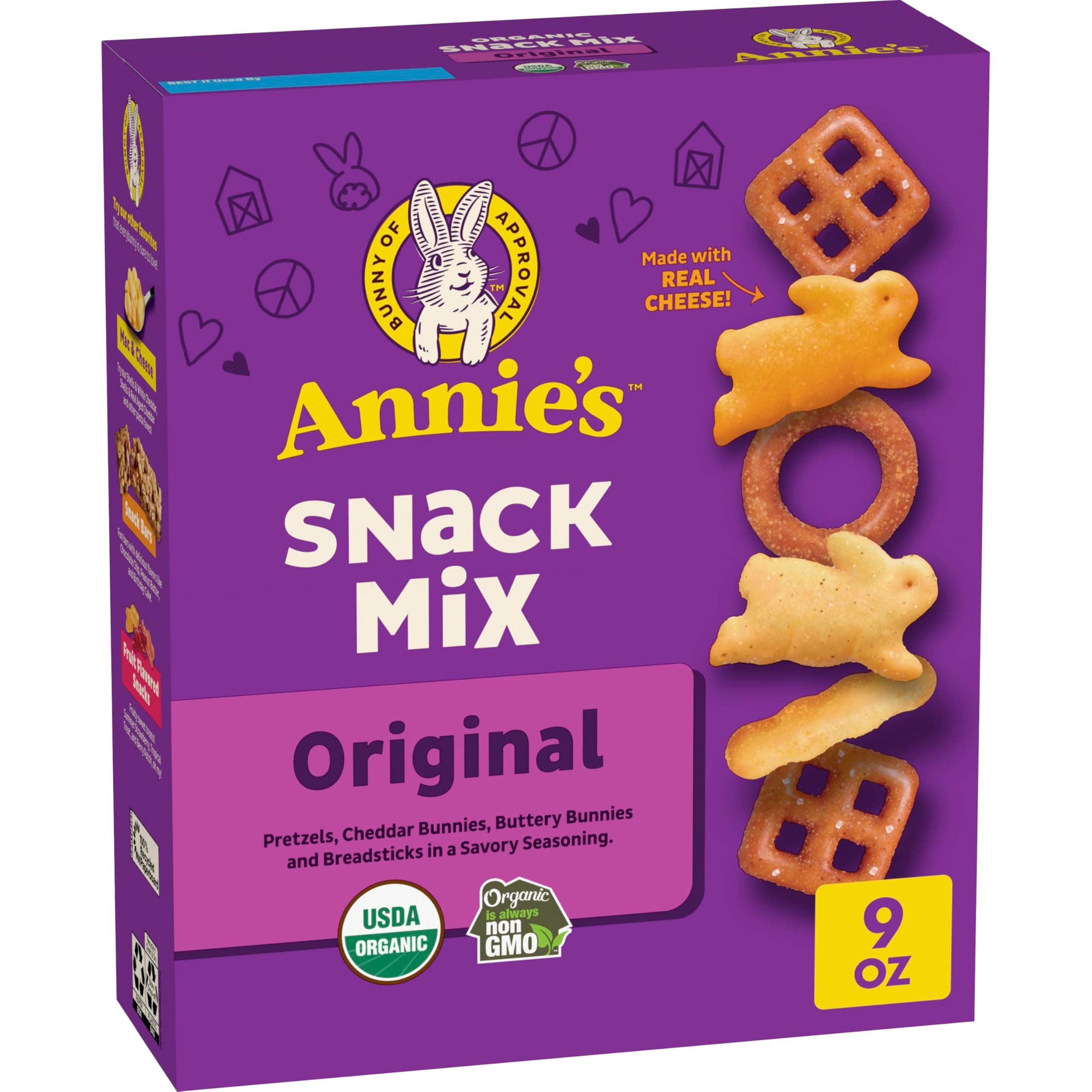 Annie's Homegrown Organic Cheddar Snack Mix